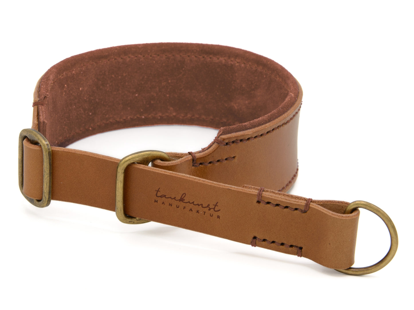 Zugstopp Lederhalsband 'Wildfang' Camel Zugstopp Lederhalsband 'Wildfang' Camel