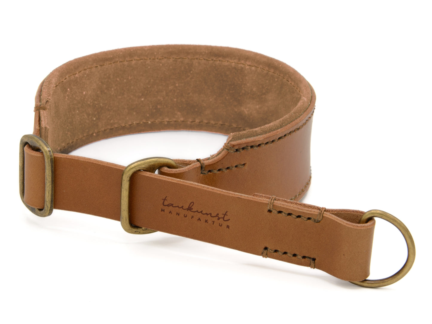 Zugstopp Lederhalsband 'Wildfang' Camel Zugstopp Lederhalsband 'Wildfang' Camel