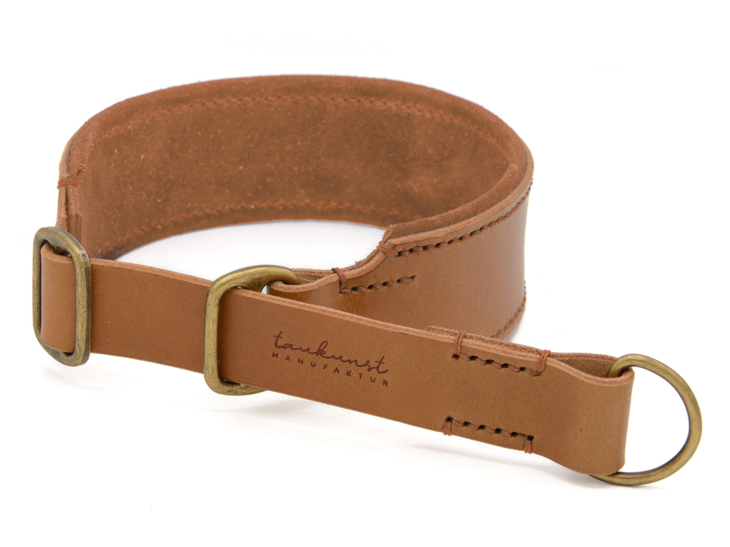 Zugstopp Lederhalsband 'Wildfang' Camel Zugstopp Lederhalsband 'Wildfang' Camel