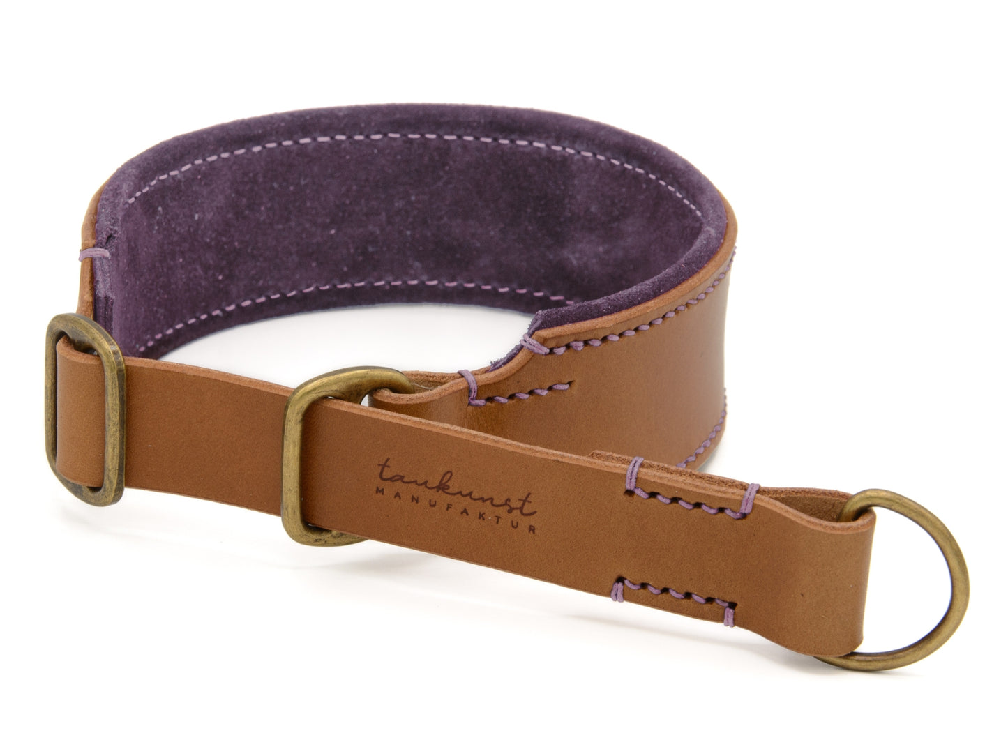 Zugstopp Lederhalsband 'Wildfang' Camel Zugstopp Lederhalsband 'Wildfang' Camel
