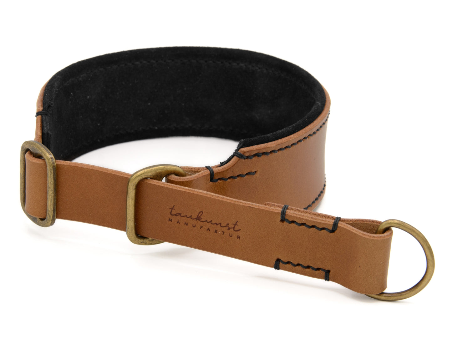 Zugstopp Lederhalsband 'Wildfang' Camel Zugstopp Lederhalsband 'Wildfang' Camel