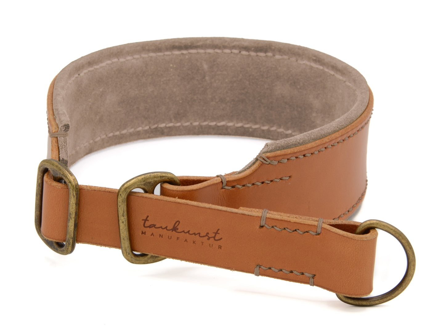 Zugstopp Lederhalsband 'Wildfang' Cognac Zugstopp Lederhalsband 'Wildfang' Cognac