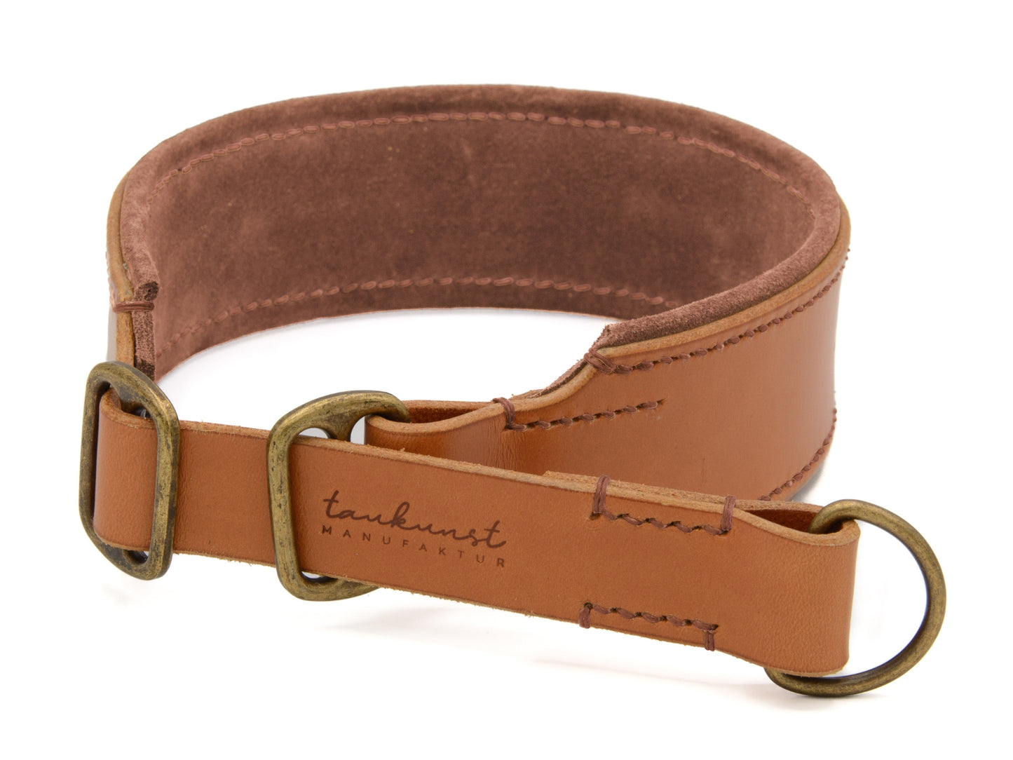 Zugstopp Lederhalsband 'Wildfang' Cognac Zugstopp Lederhalsband 'Wildfang' Cognac