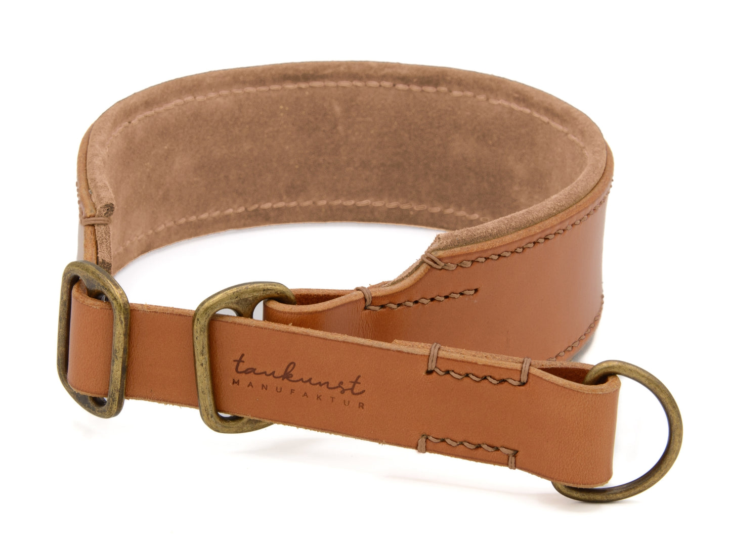 Zugstopp Lederhalsband 'Wildfang' Cognac Zugstopp Lederhalsband 'Wildfang' Cognac