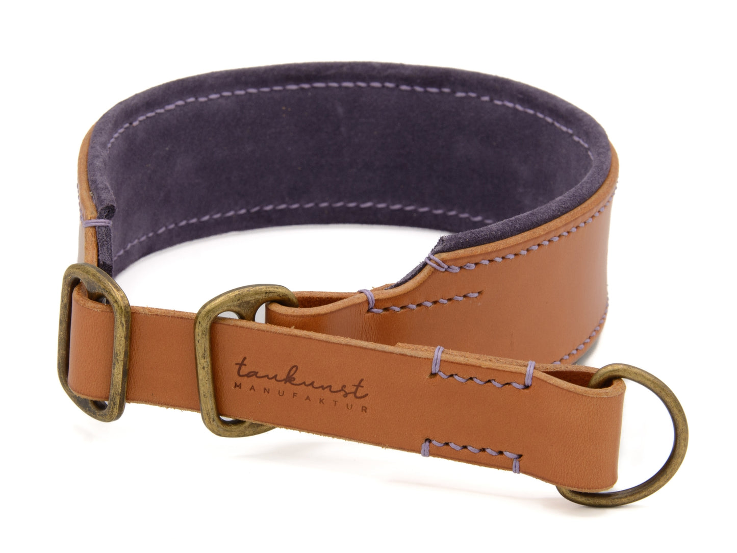 Zugstopp Lederhalsband 'Wildfang' Cognac Zugstopp Lederhalsband 'Wildfang' Cognac