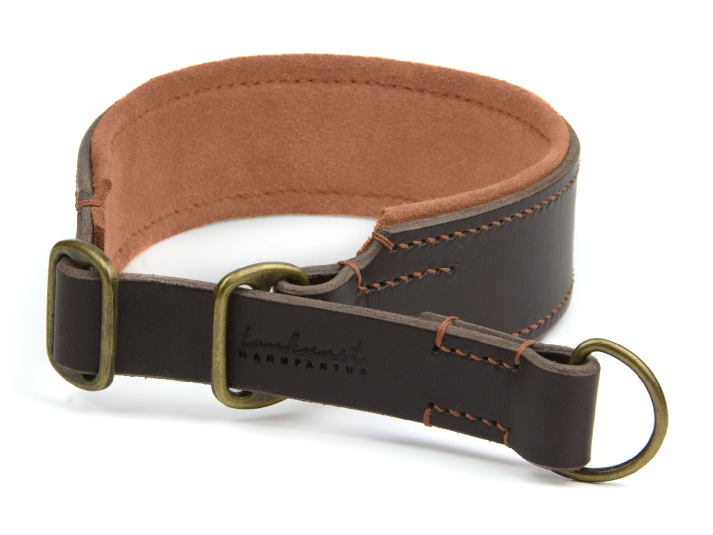 Zugstopp Lederhalsband 'Wildfang' Dunkelbraun Zugstopp Lederhalsband 'Wildfang' Dunkelbraun