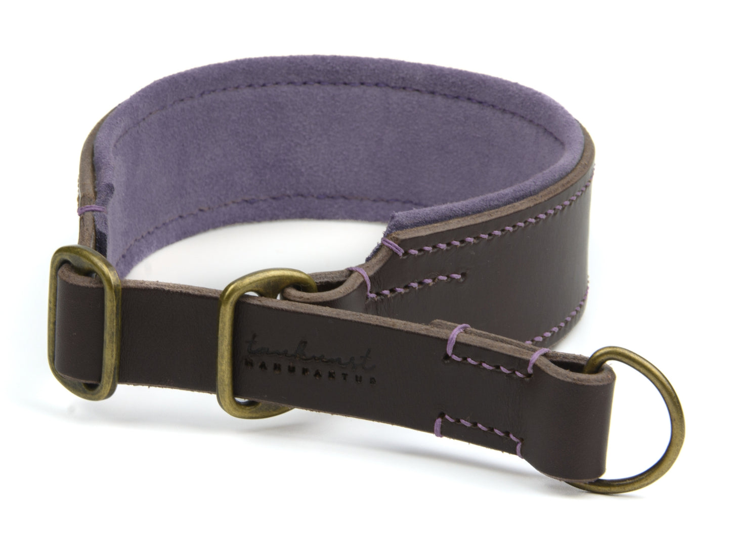 Zugstopp Lederhalsband 'Wildfang' Dunkelbraun Zugstopp Lederhalsband 'Wildfang' Dunkelbraun