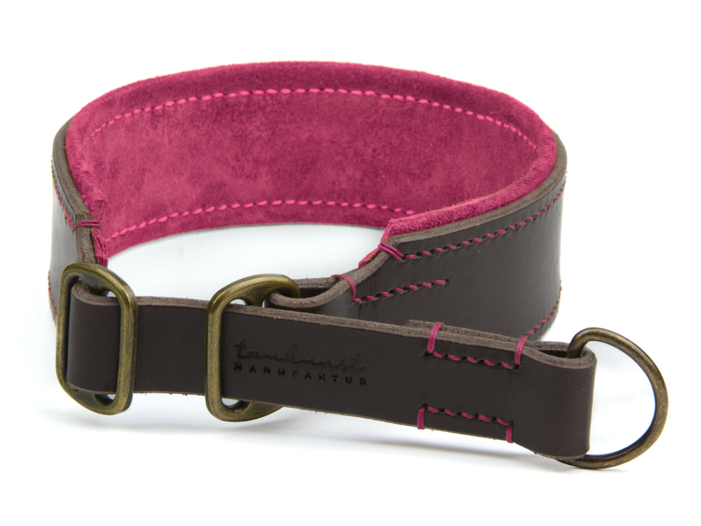 Zugstopp Lederhalsband 'Wildfang' Dunkelbraun Zugstopp Lederhalsband 'Wildfang' Dunkelbraun