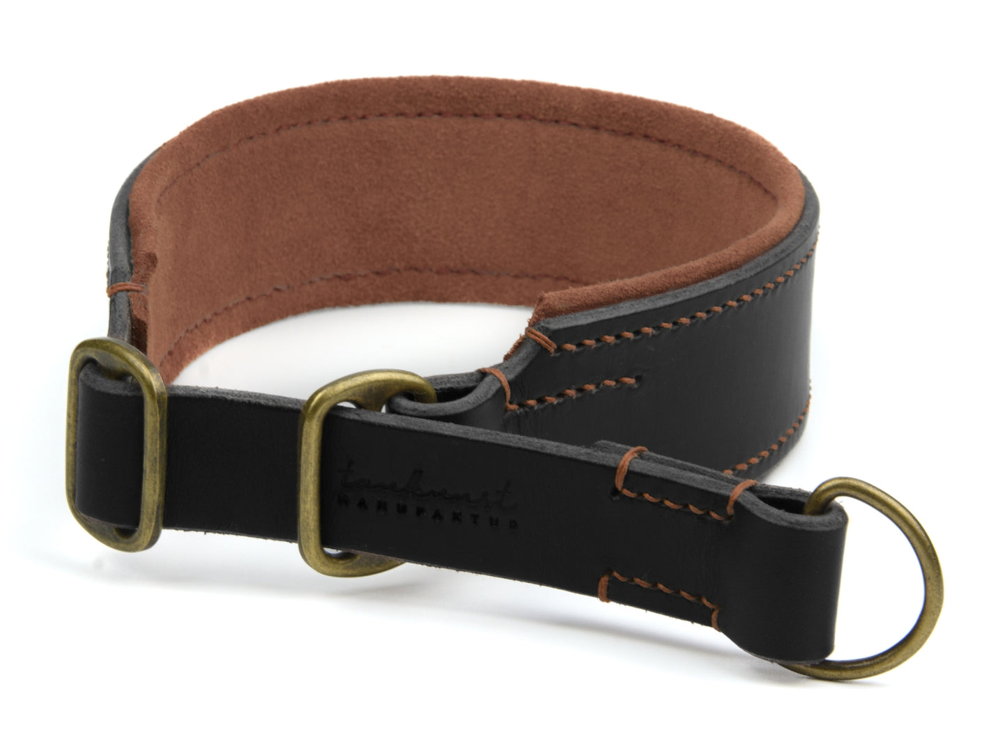 Zugstopp Lederhalsband 'Wildfang' Schwarz Zugstopp Lederhalsband 'Wildfang' Schwarz