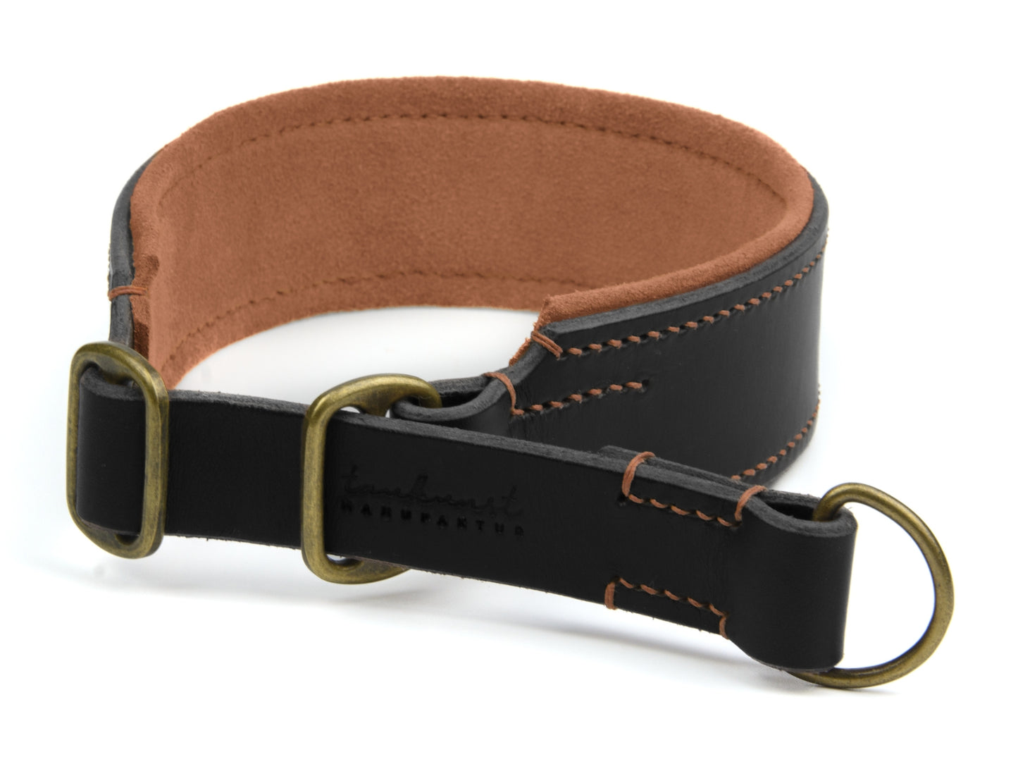 Zugstopp Lederhalsband 'Wildfang' Schwarz Zugstopp Lederhalsband 'Wildfang' Schwarz
