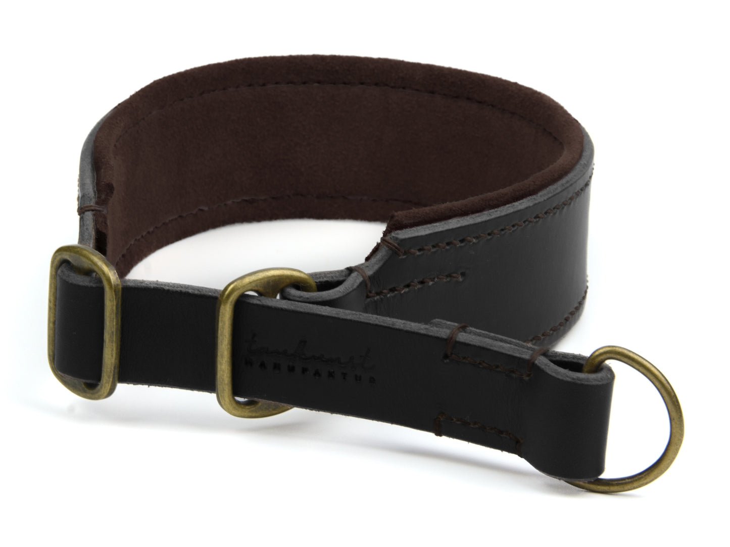 Zugstopp Lederhalsband 'Wildfang' Schwarz Zugstopp Lederhalsband 'Wildfang' Schwarz