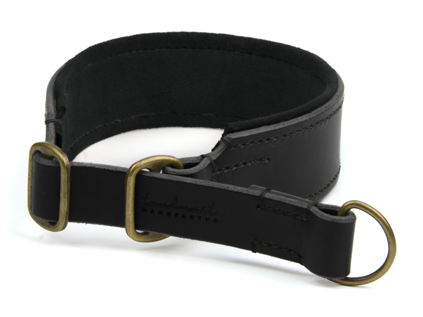 Zugstopp Lederhalsband 'Wildfang' Schwarz Zugstopp Lederhalsband 'Wildfang' Schwarz