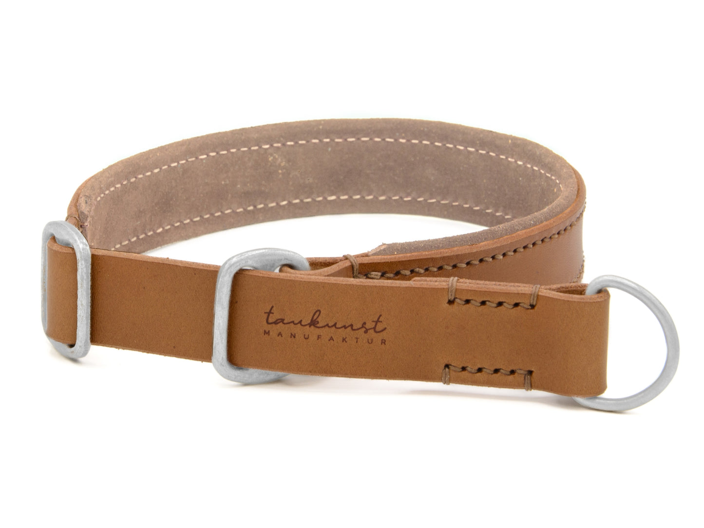 Zugstopp Lederhalsband 'Wildfang' Camel Zugstopp Lederhalsband 'Wildfang' Camel