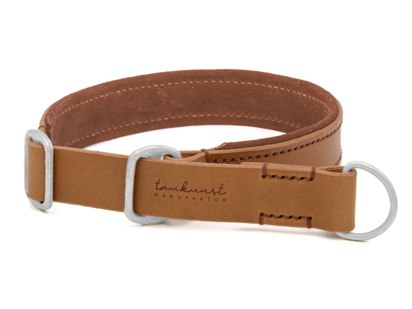 Zugstopp Lederhalsband 'Wildfang' Camel Zugstopp Lederhalsband 'Wildfang' Camel