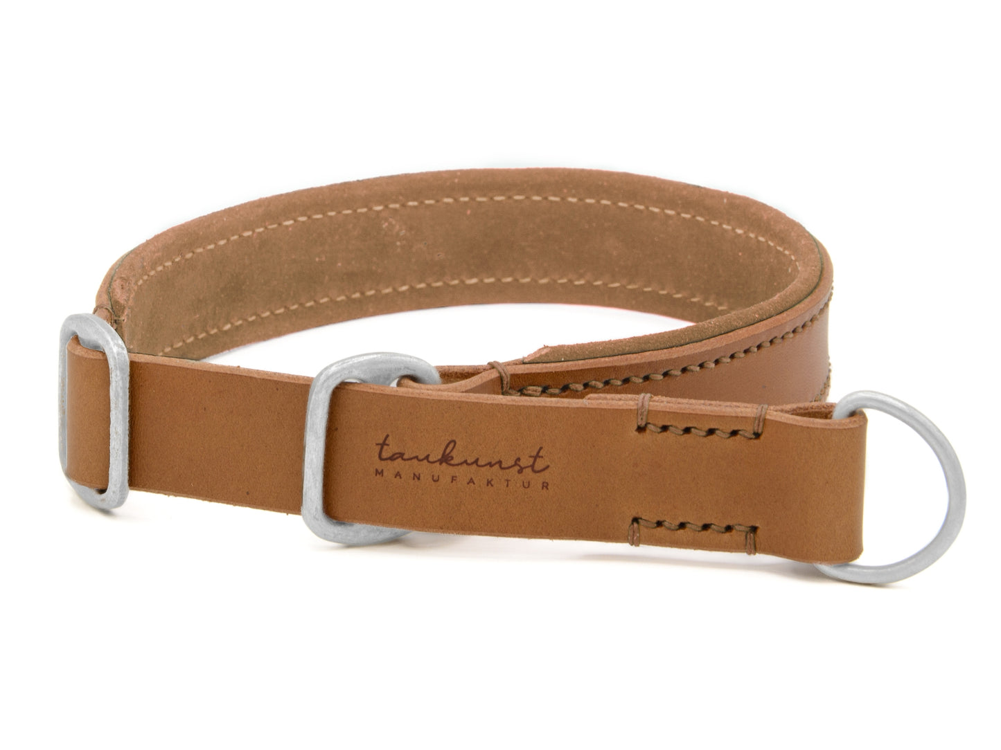 Zugstopp Lederhalsband 'Wildfang' Camel Zugstopp Lederhalsband 'Wildfang' Camel