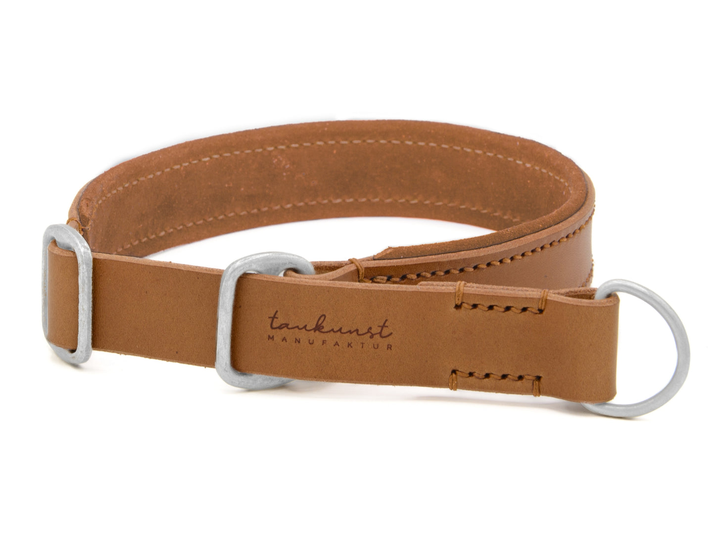 Zugstopp Lederhalsband 'Wildfang' Camel Zugstopp Lederhalsband 'Wildfang' Camel