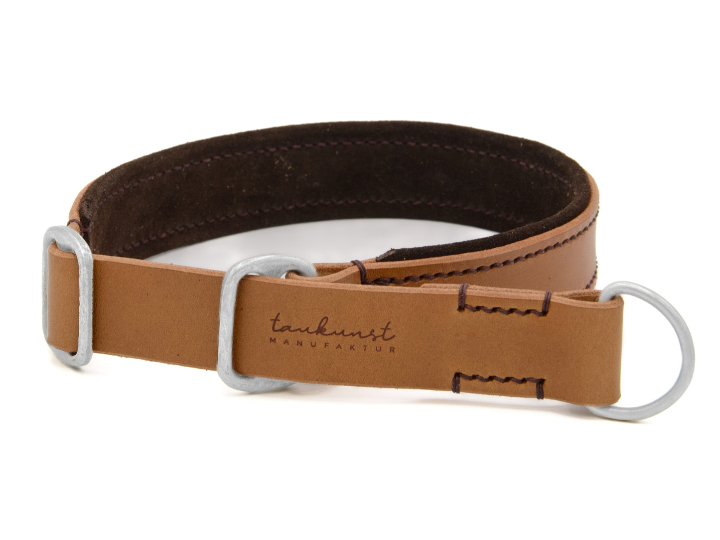 Zugstopp Lederhalsband 'Wildfang' Camel Zugstopp Lederhalsband 'Wildfang' Camel