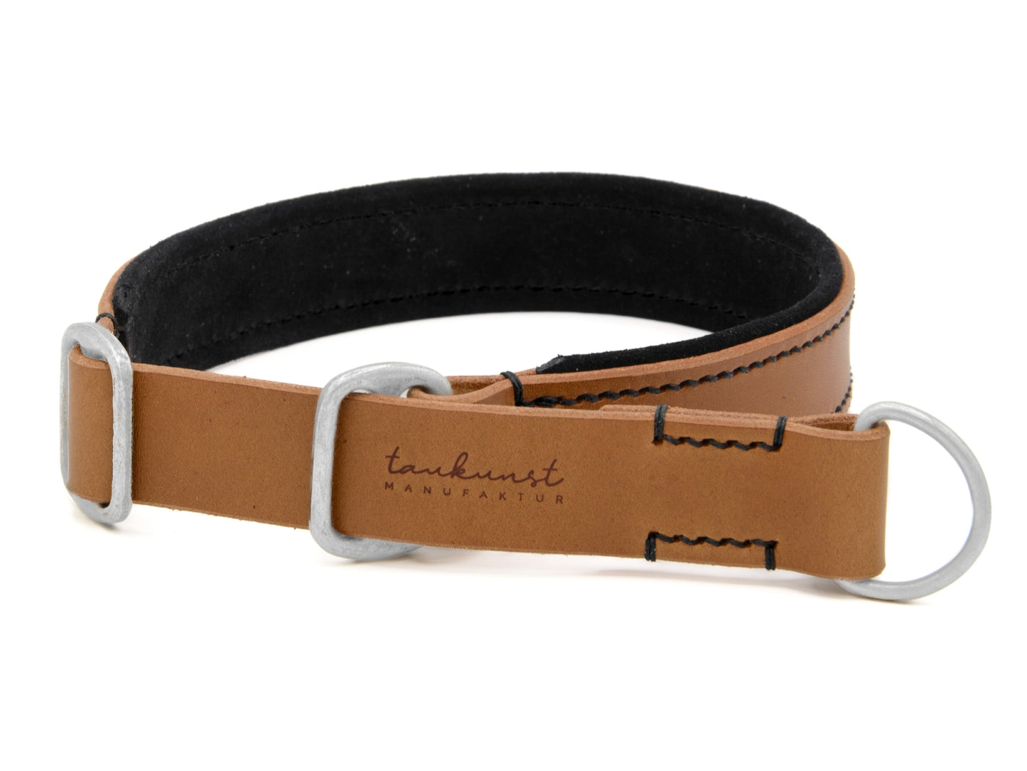 Zugstopp Lederhalsband 'Wildfang' Camel Zugstopp Lederhalsband 'Wildfang' Camel