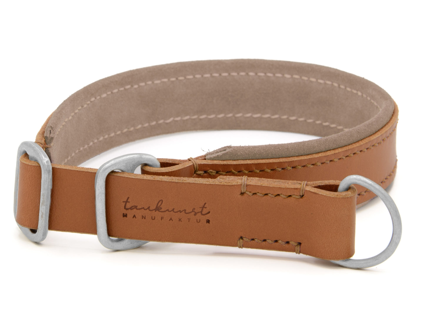 Zugstopp Lederhalsband 'Wildfang' Cognac Zugstopp Lederhalsband 'Wildfang' Cognac