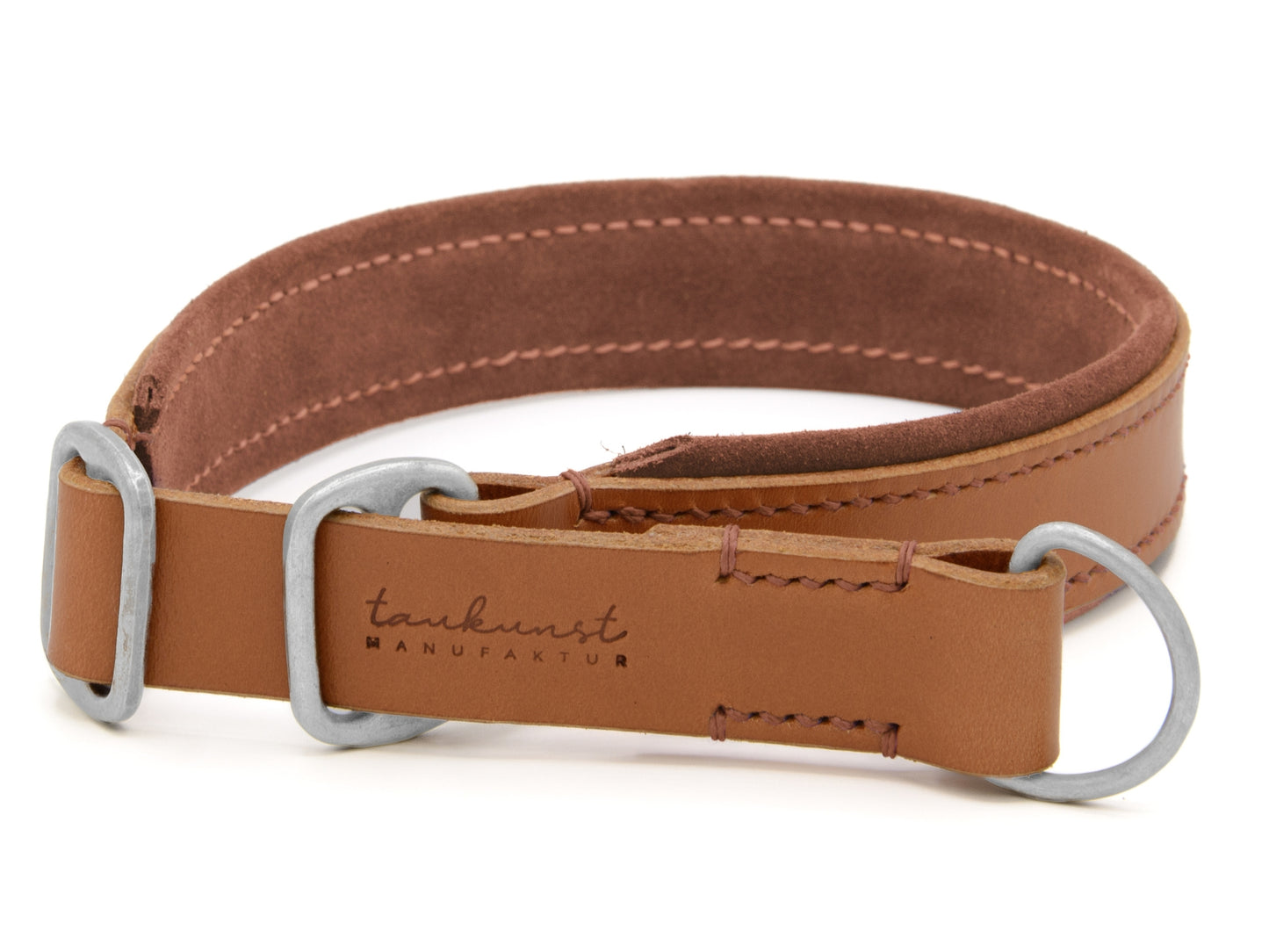 Zugstopp Lederhalsband 'Wildfang' Cognac Zugstopp Lederhalsband 'Wildfang' Cognac