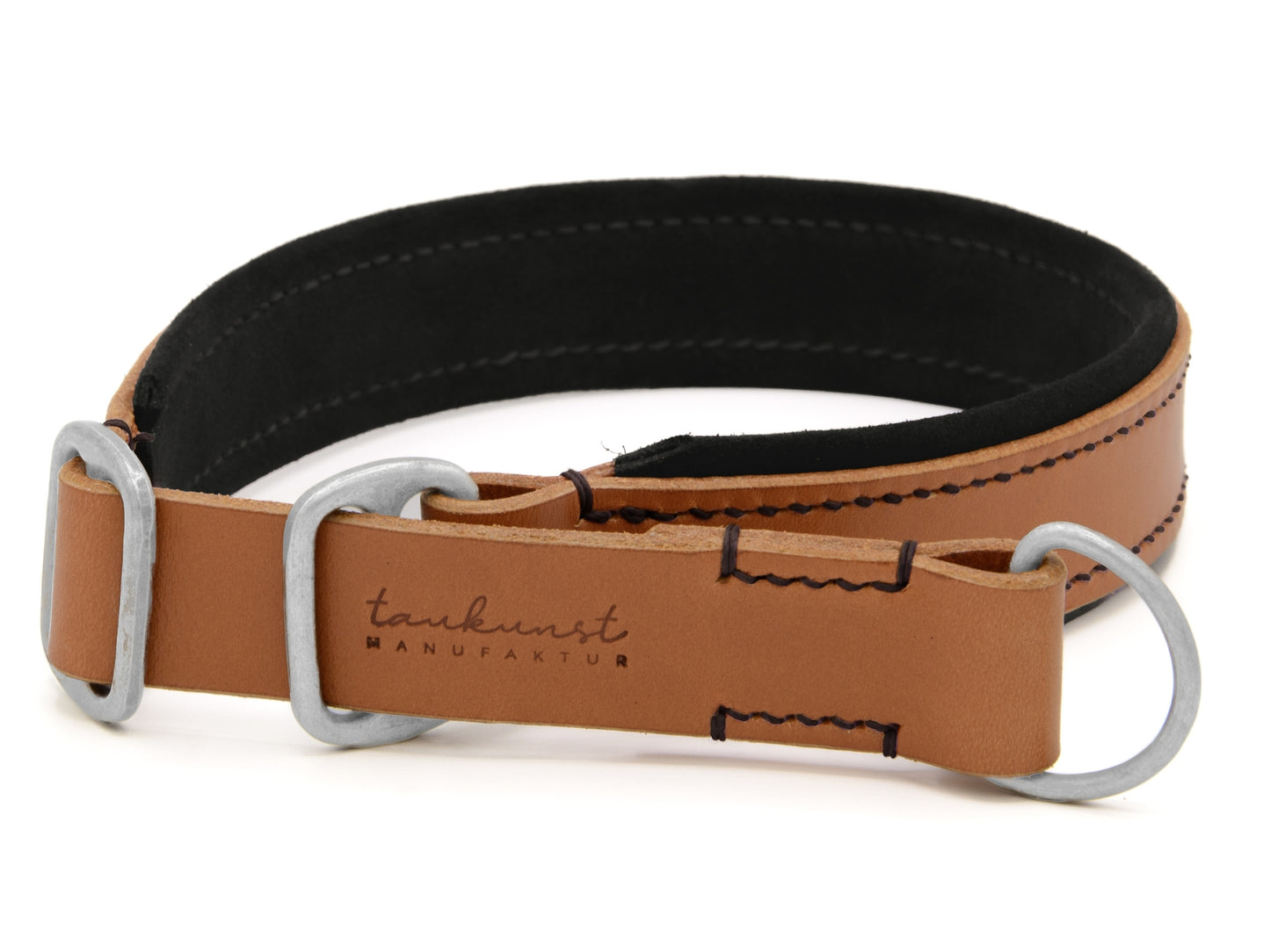 Zugstopp Lederhalsband 'Wildfang' Cognac Zugstopp Lederhalsband 'Wildfang' Cognac