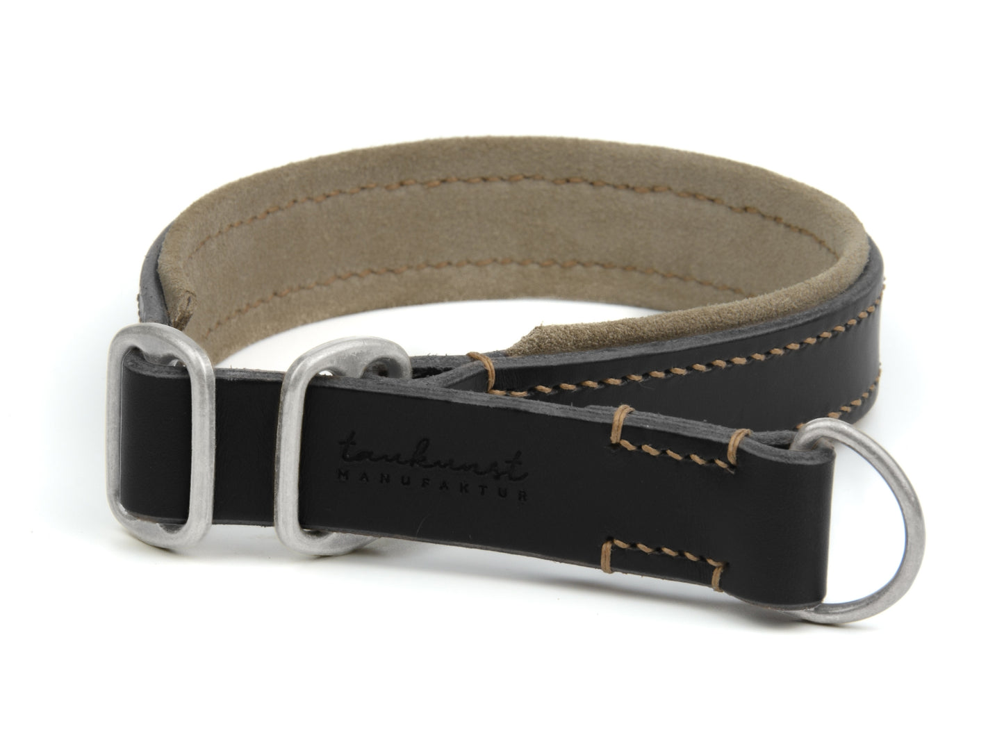 Zugstopp Lederhalsband 'Wildfang' Schwarz Zugstopp Lederhalsband 'Wildfang' Schwarz