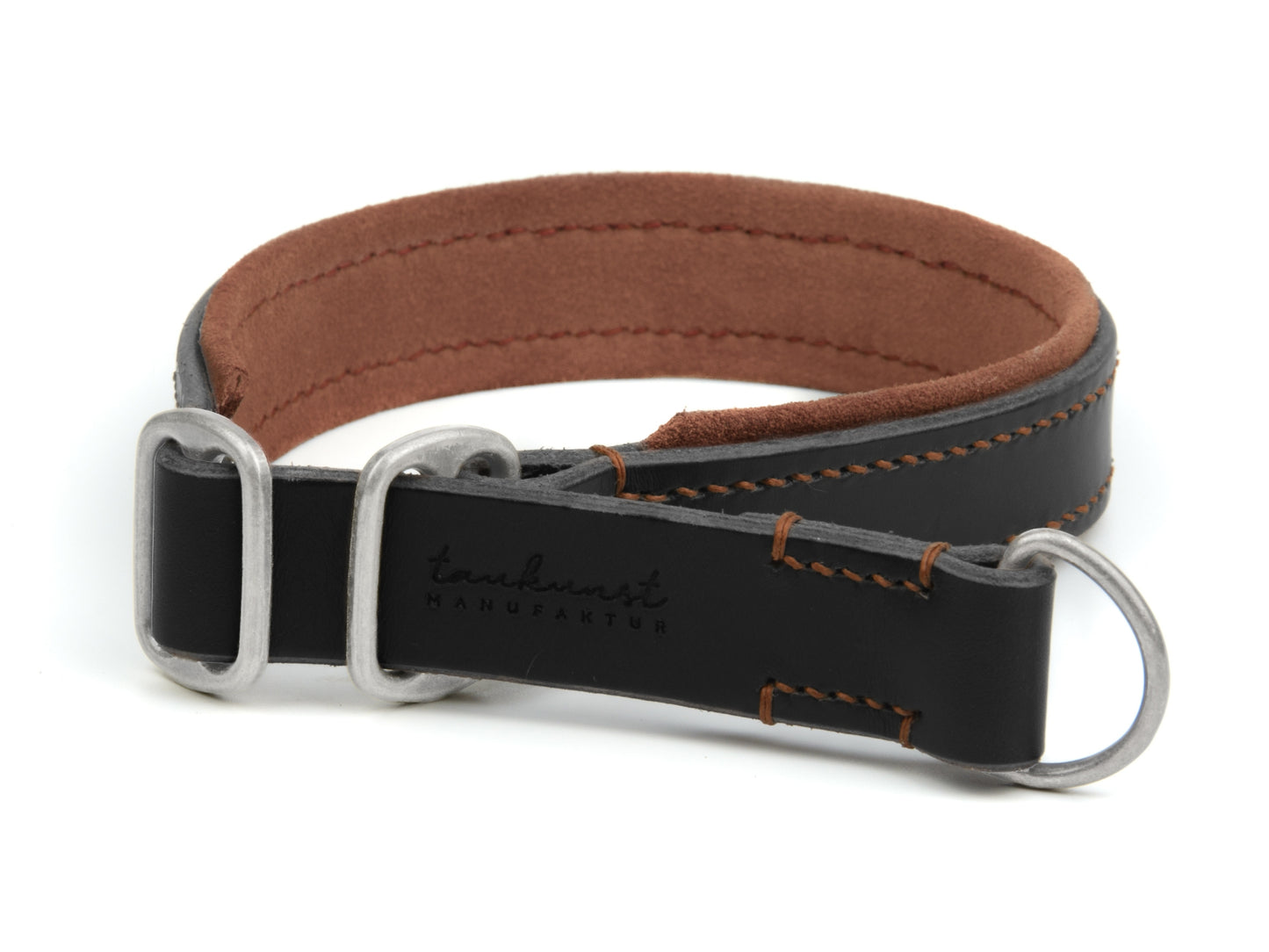 Zugstopp Lederhalsband 'Wildfang' Schwarz Zugstopp Lederhalsband 'Wildfang' Schwarz