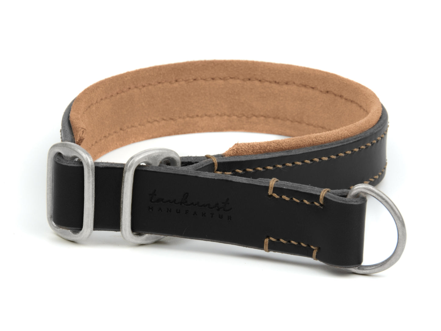 Zugstopp Lederhalsband 'Wildfang' Schwarz Zugstopp Lederhalsband 'Wildfang' Schwarz