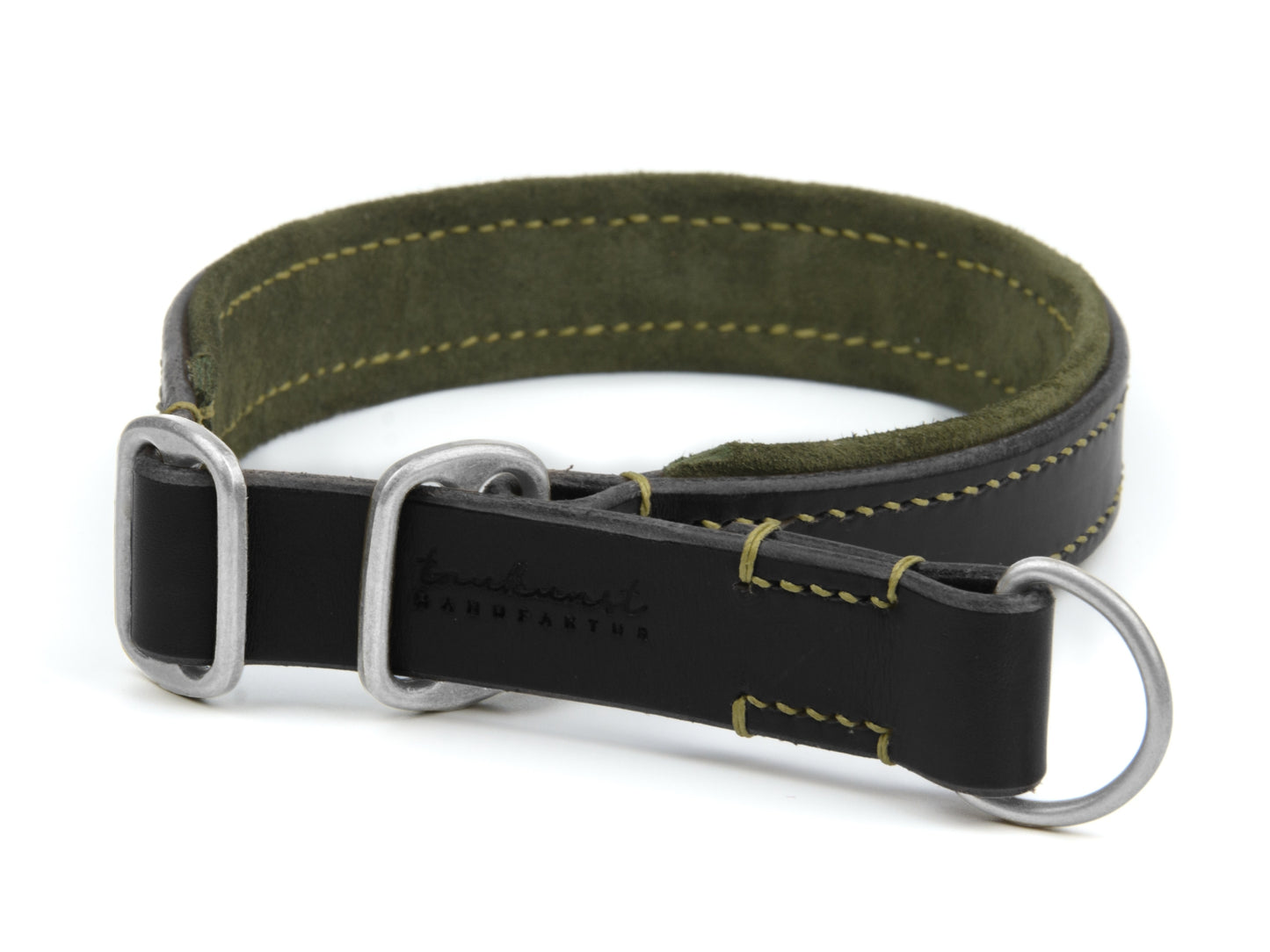Zugstopp Lederhalsband 'Wildfang' Schwarz Zugstopp Lederhalsband 'Wildfang' Schwarz