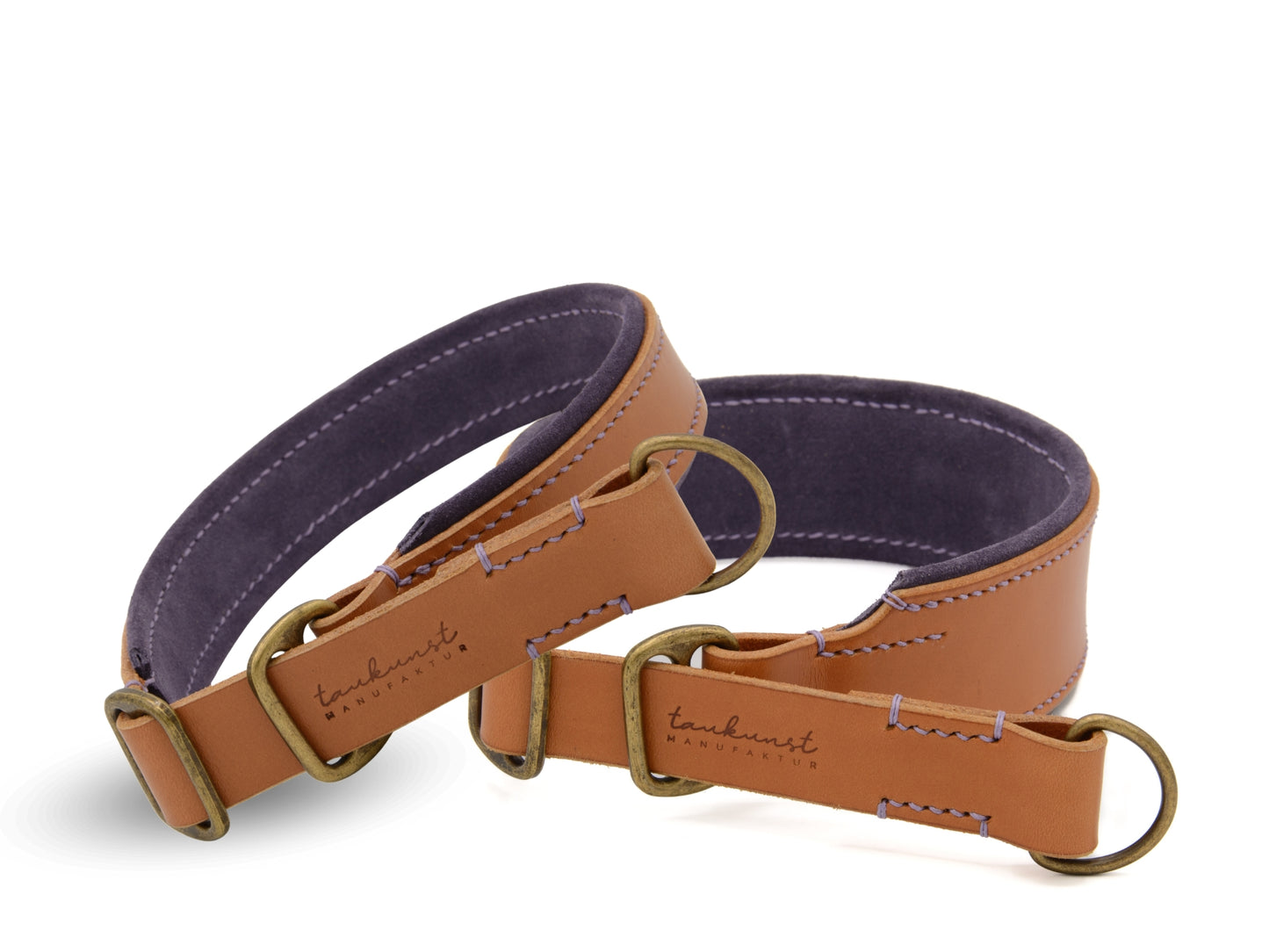 Zugstopp Lederhalsband 'Wildfang' Cognac Zugstopp Lederhalsband 'Wildfang' Cognac