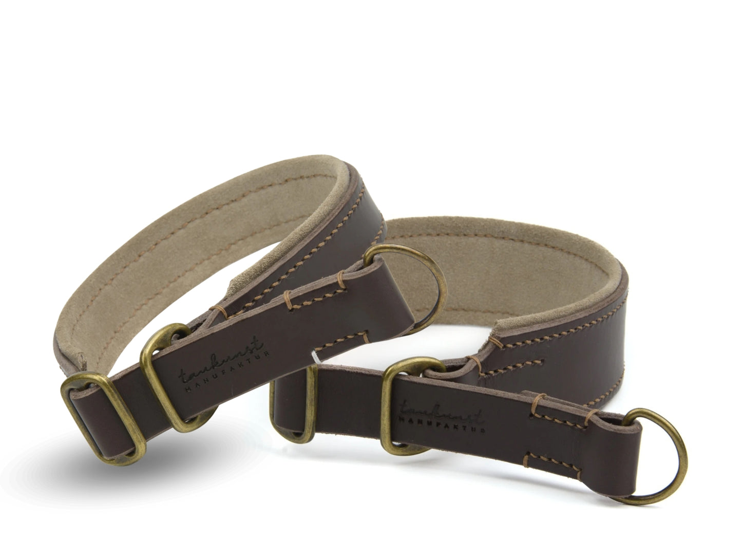 Zugstopp Lederhalsband 'Wildfang' Dunkelbraun Zugstopp Lederhalsband 'Wildfang' Dunkelbraun