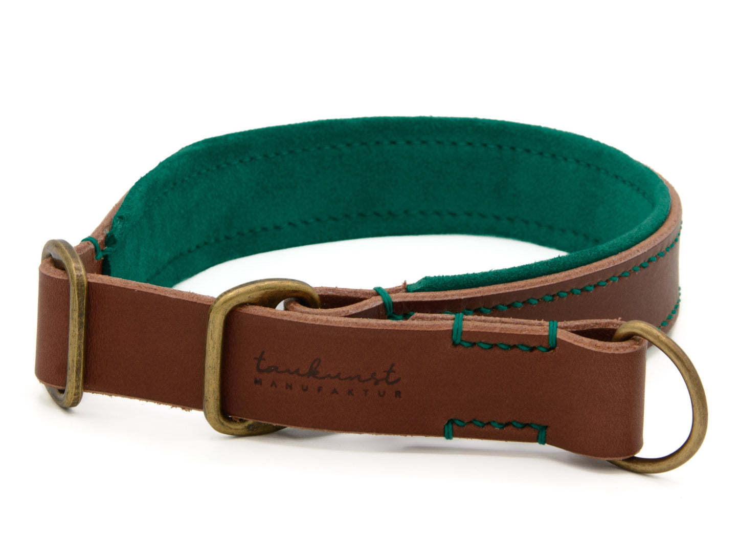 Zugstopp-Lederhalsband 'Wildfang' Braun Zugstopp-Lederhalsband 'Wildfang' Braun