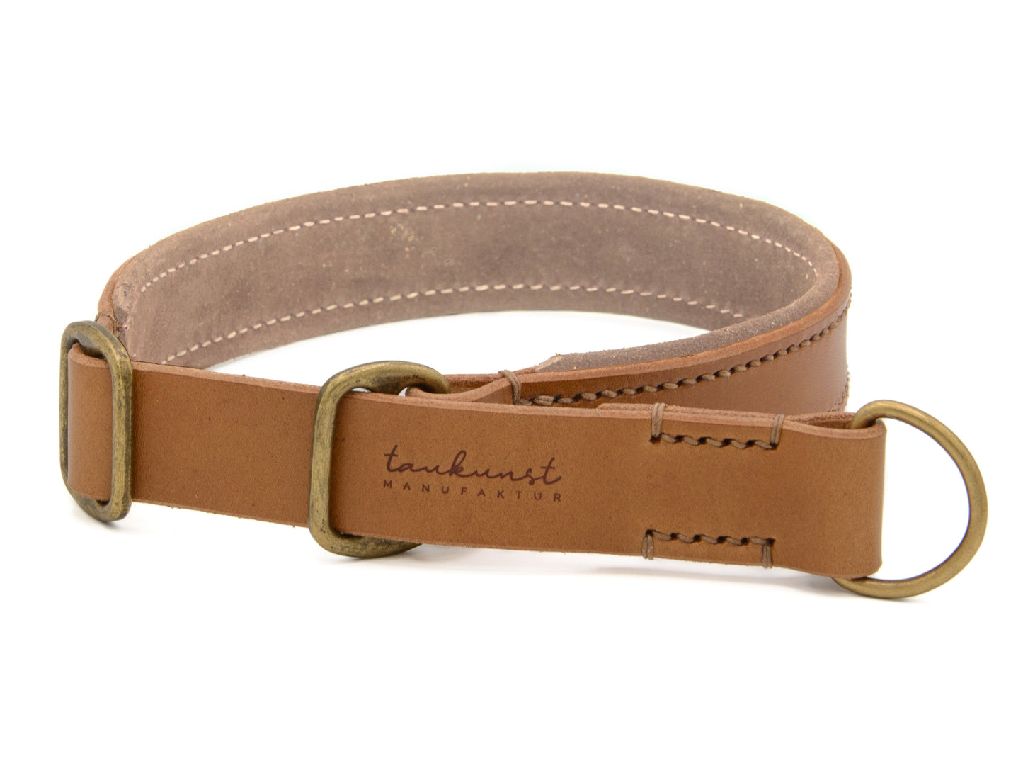 Zugstopp Lederhalsband 'Wildfang' Camel Zugstopp Lederhalsband 'Wildfang' Camel