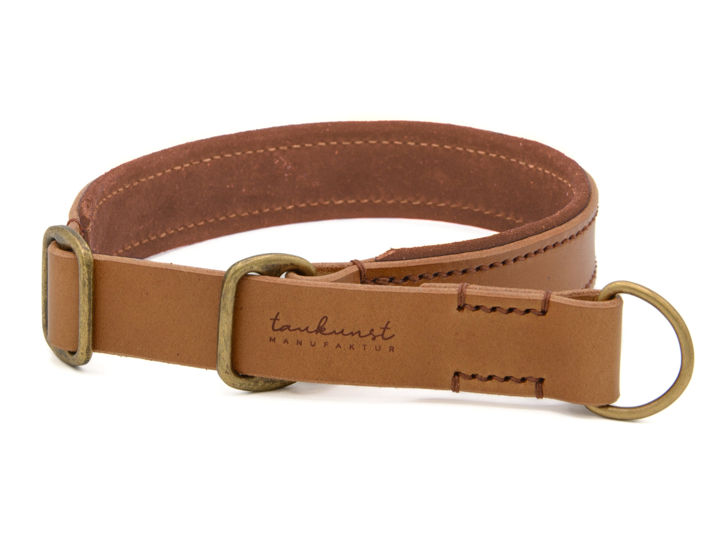 Zugstopp Lederhalsband 'Wildfang' Camel Zugstopp Lederhalsband 'Wildfang' Camel
