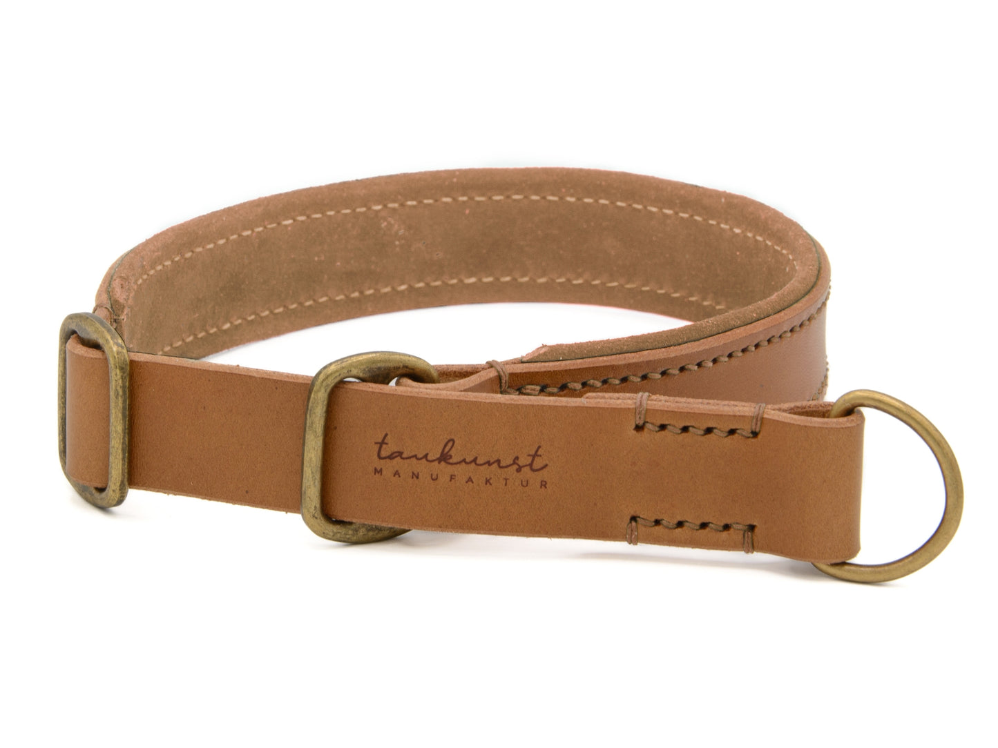 Zugstopp Lederhalsband 'Wildfang' Camel Zugstopp Lederhalsband 'Wildfang' Camel