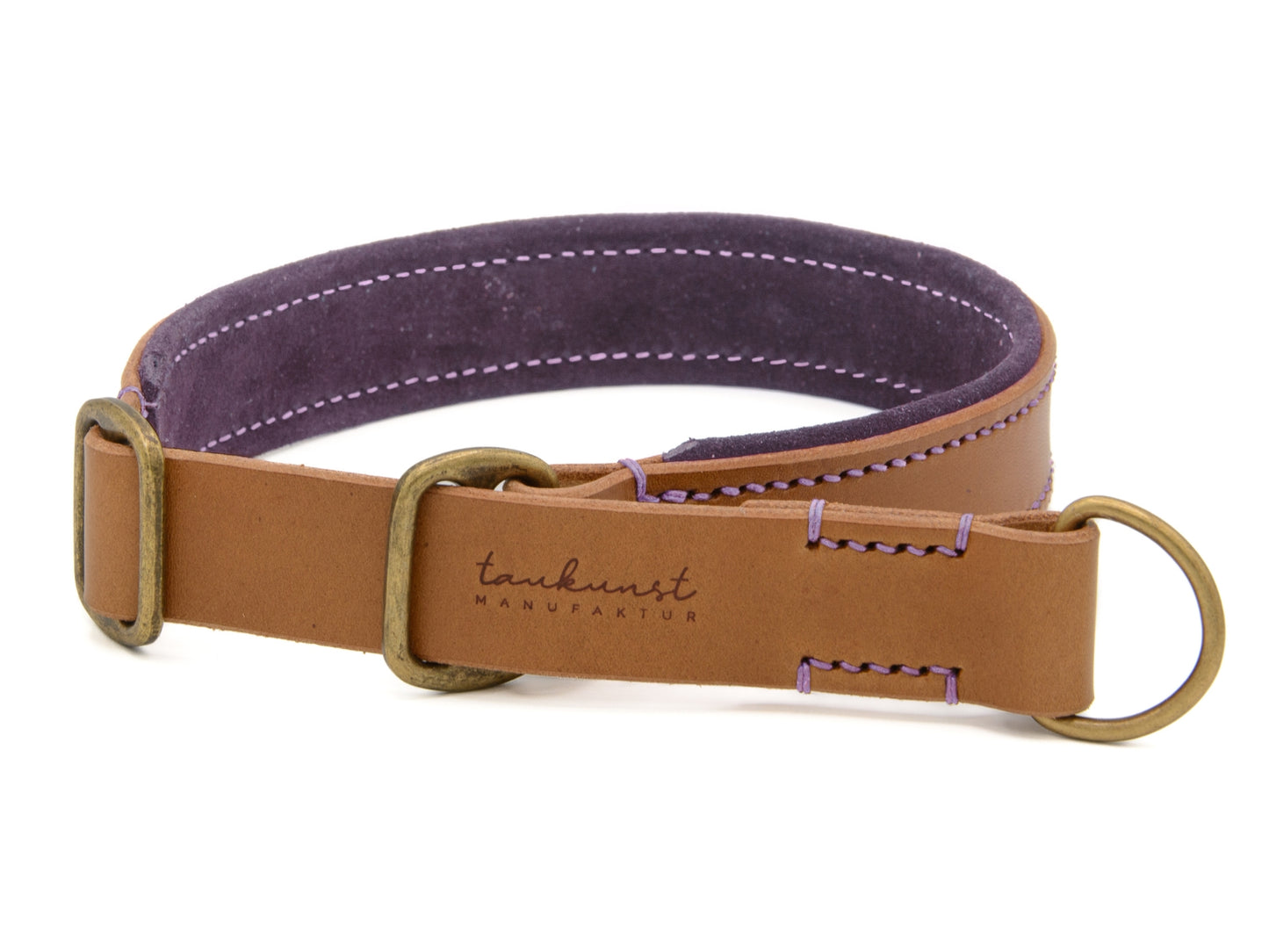 Zugstopp Lederhalsband 'Wildfang' Camel Zugstopp Lederhalsband 'Wildfang' Camel