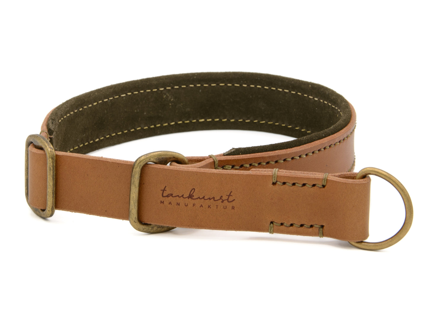 Zugstopp Lederhalsband 'Wildfang' Camel Zugstopp Lederhalsband 'Wildfang' Camel