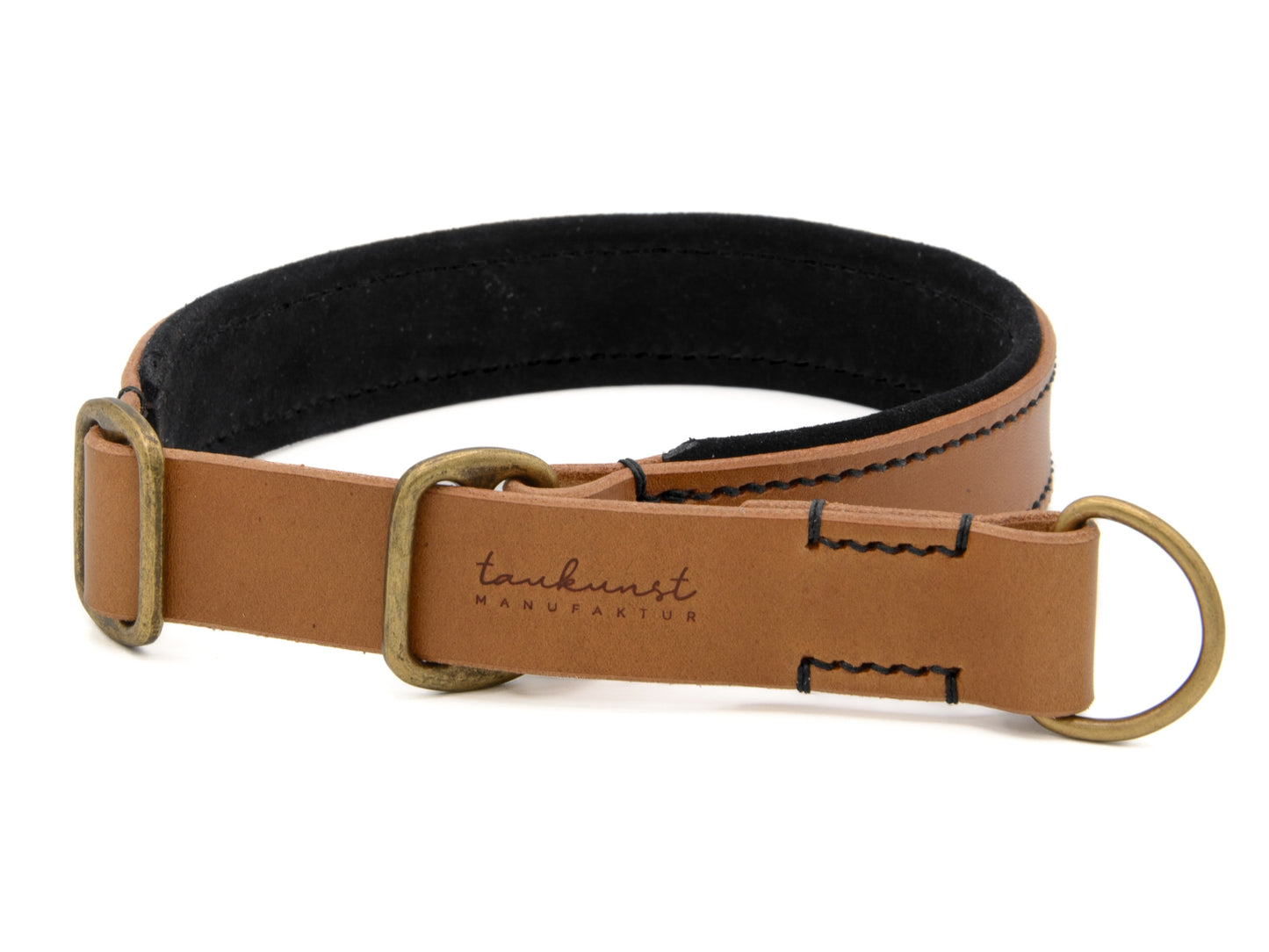 Zugstopp Lederhalsband 'Wildfang' Camel Zugstopp Lederhalsband 'Wildfang' Camel