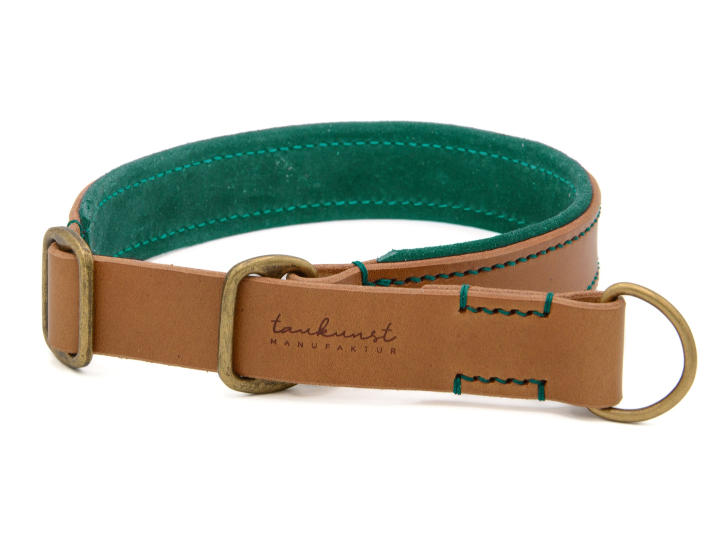 Zugstopp-Lederhalsband 'Wildfang' Camel Zugstopp-Lederhalsband 'Wildfang' Camel