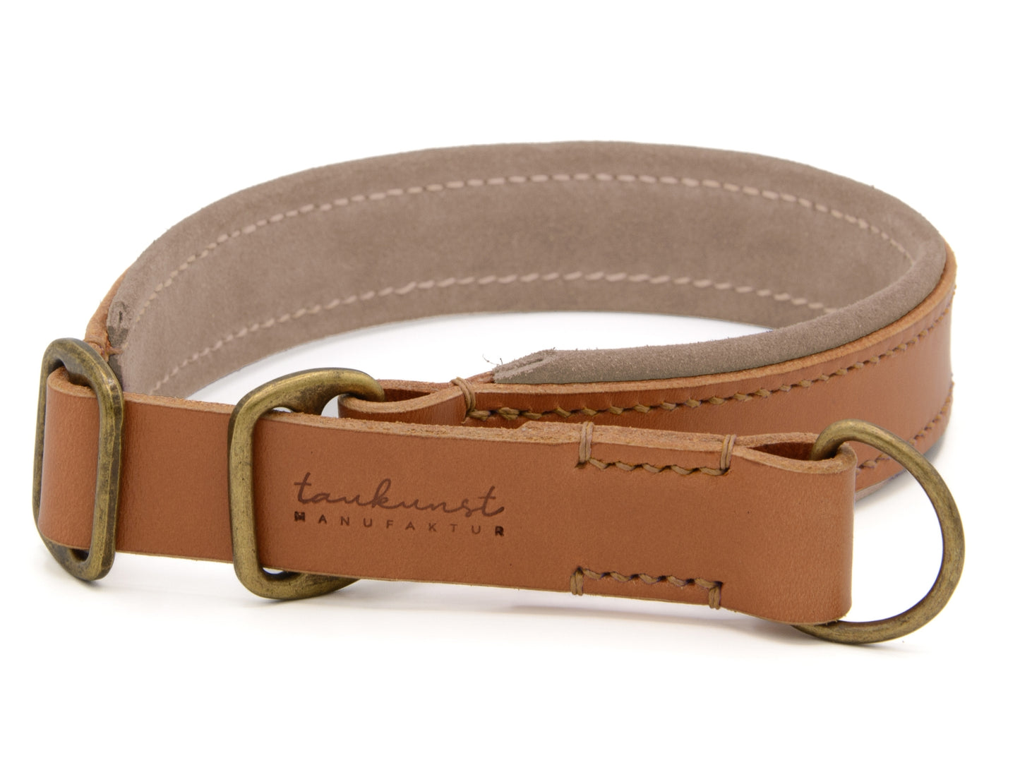 Zugstopp Lederhalsband 'Wildfang' Cognac Zugstopp Lederhalsband 'Wildfang' Cognac
