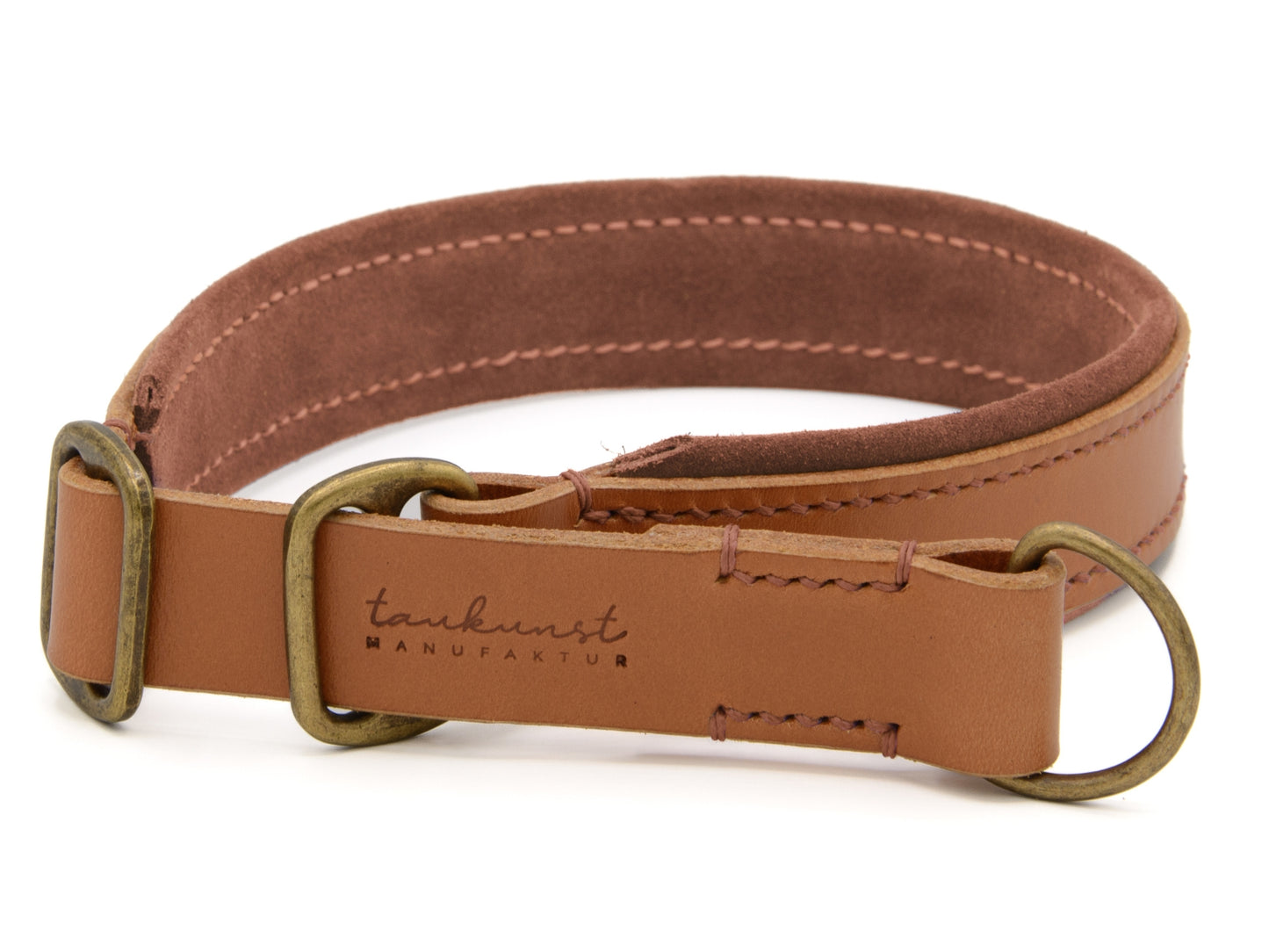 Zugstopp Lederhalsband 'Wildfang' Cognac Zugstopp Lederhalsband 'Wildfang' Cognac