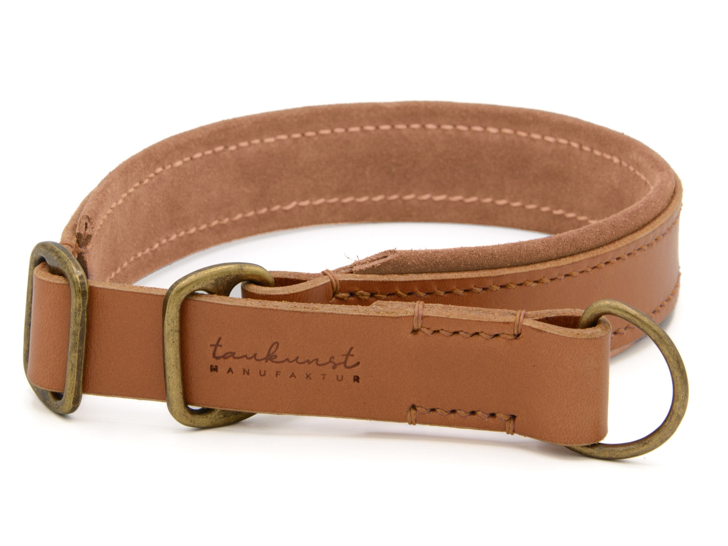 Zugstopp Lederhalsband 'Wildfang' Cognac Zugstopp Lederhalsband 'Wildfang' Cognac