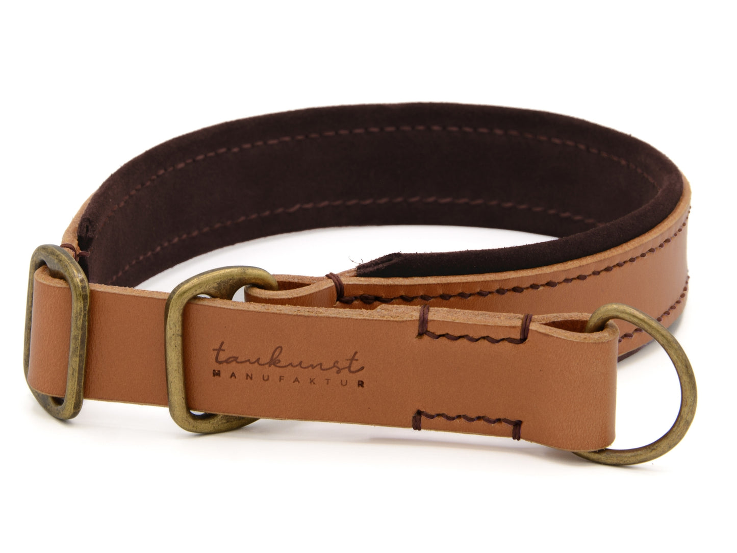 Zugstopp Lederhalsband 'Wildfang' Cognac Zugstopp Lederhalsband 'Wildfang' Cognac