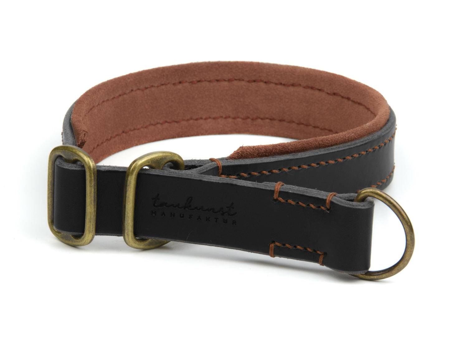 Zugstopp Lederhalsband 'Wildfang' Schwarz Zugstopp Lederhalsband 'Wildfang' Schwarz