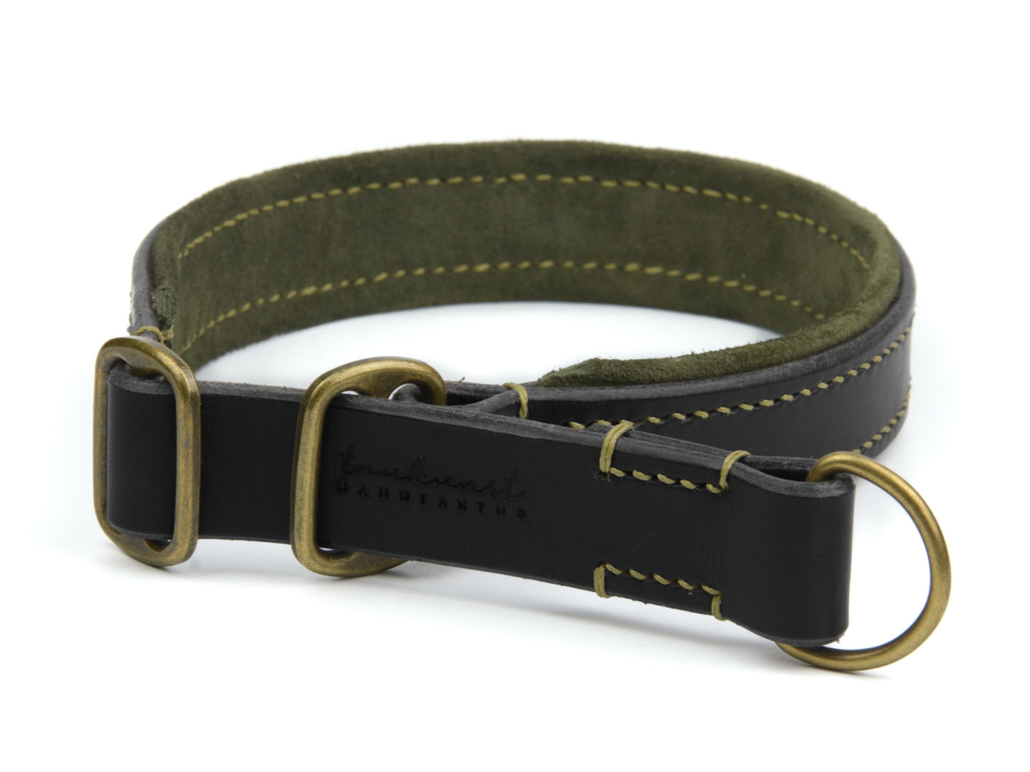 Zugstopp Lederhalsband 'Wildfang' Schwarz Zugstopp Lederhalsband 'Wildfang' Schwarz