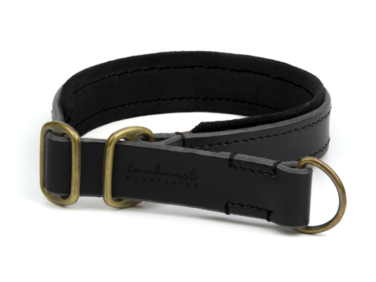 Zugstopp Lederhalsband 'Wildfang' Schwarz Zugstopp Lederhalsband 'Wildfang' Schwarz