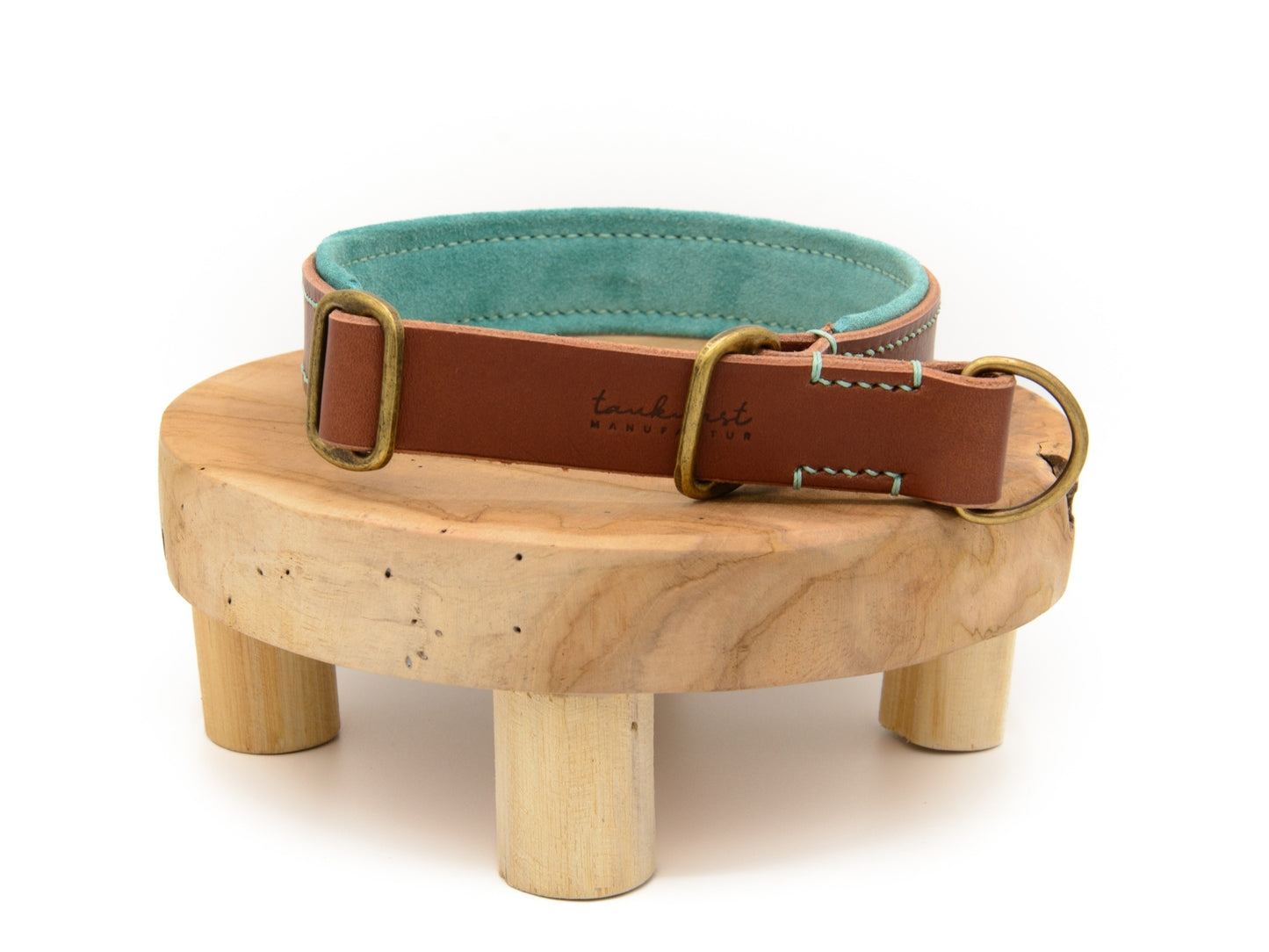 SALE | Zugstopp Lederhalsband 'Wildfang' Braun
