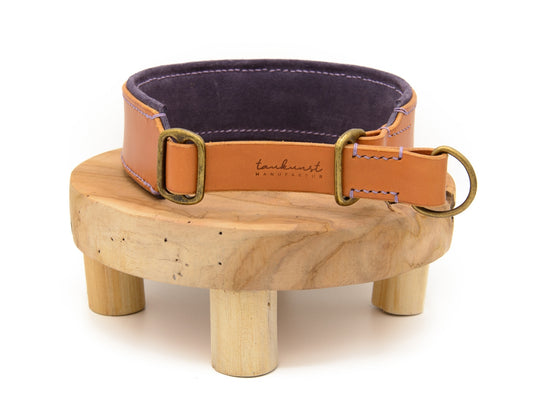 SALE | Zugstopp Lederhalsband 'Wildfang' Cognac
