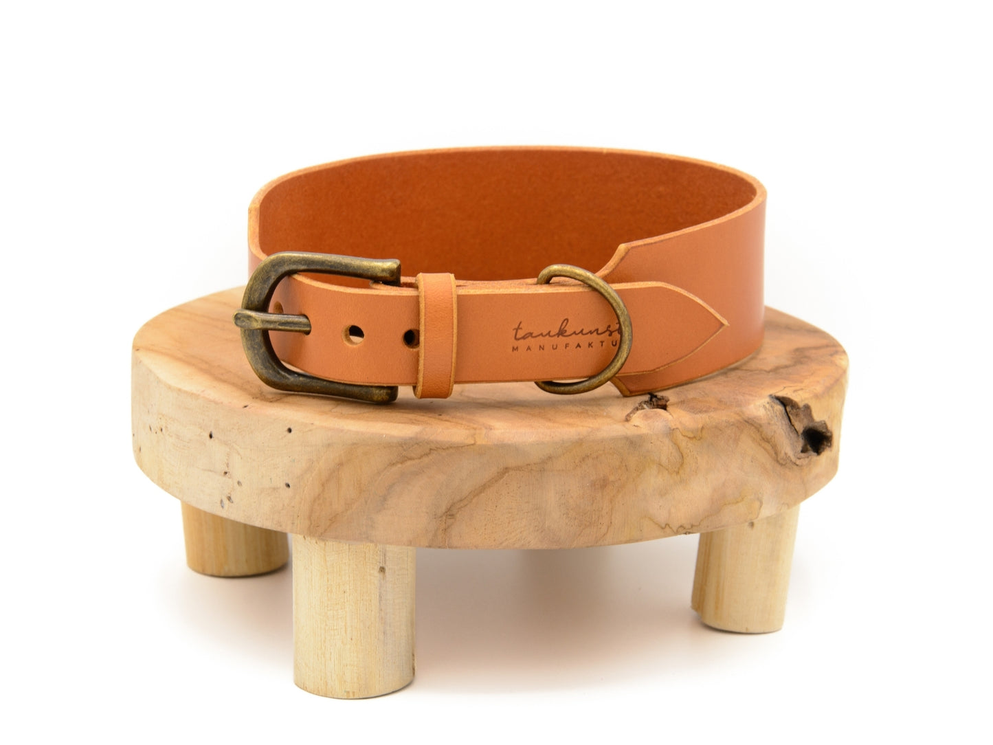 SALE | Lederhalsband 'Waldstreuner' Cognac
