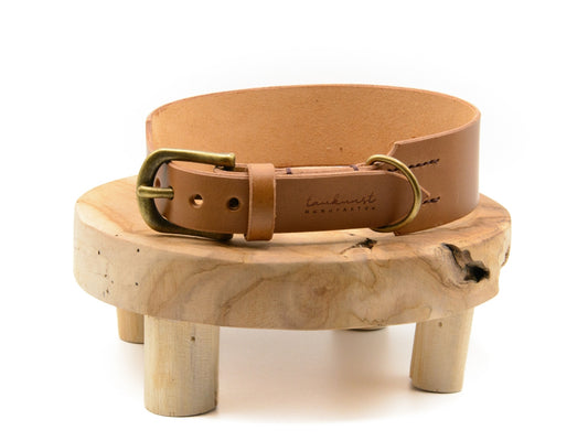SALE | Lederhalsband 'Waldgeist' Camel
